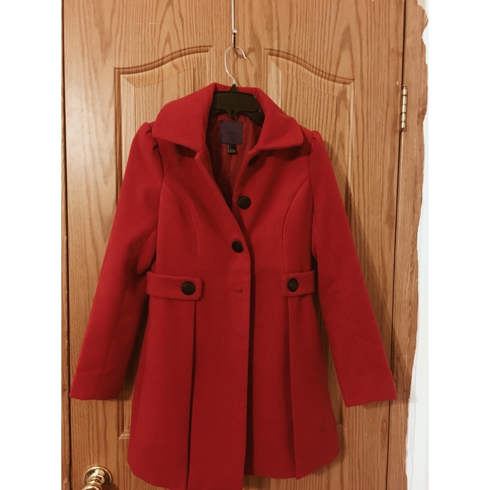 Red long coat